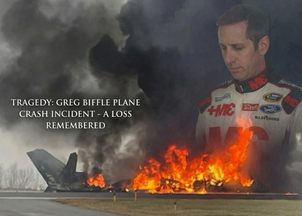 Greg Biffle private plane crash investigation scene