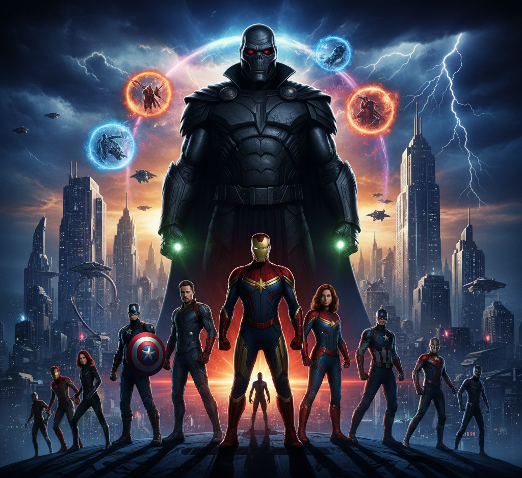 Upcoming Marvel movies and trailers including Avengers Doomsday MCU Phase 6