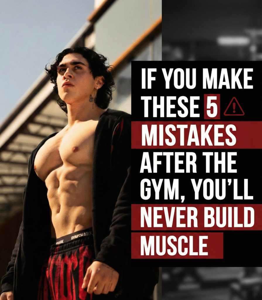 If You Make These 5 Mistakes After the Gym, You’ll Never Build Muscle