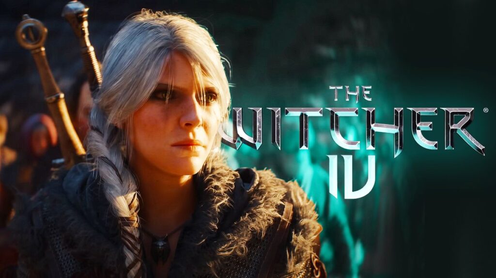 Official Witcher 4 teaser image showing a Lynx medallion partially buried in snow.